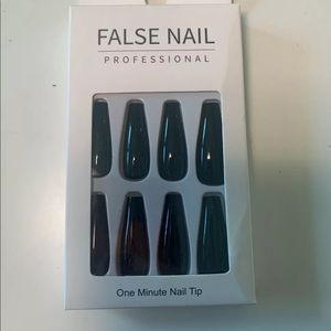 SEXY Black Stiletto Medium Press On Nails